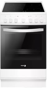 Cuisinière Vitrocéramique 4 Feux 6000w Blanc - FACV103B-1