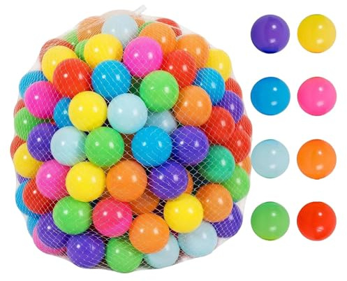 Generisch Baby Bällebad Bälle - Druckfeste Bälle Für Ballbecken | 50 Stück Wiederverwendbare Nachfüllung Deko Für Geburtstagsfeier Spielzimmer Kinderzimmer Partyspiele