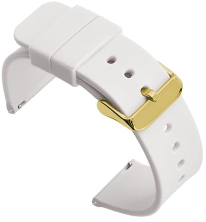 1 st 22 mm klockarmband universalarmband länkarmband handledslampa mjuk for smartklocka(White-G)