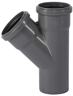 Ostendorf HTsafe - Raccordo di derivazione DN 75/75 mm, tubo HT 45 gradi