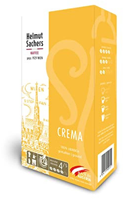 Helmut Sachers Kaffee - Crema, Intensität 4/5, 100% Arabica, gemahlen, 500g