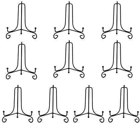 Haohai Metall Eisen Display Ständer, ‎Schwarz, 10cm Höhe, 10 Stück