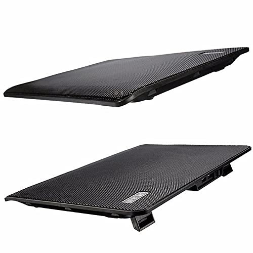 Portable Laptop Cooling Pad LED Dual USB 4 Cooling Fan Adjustable Stand Cool pad