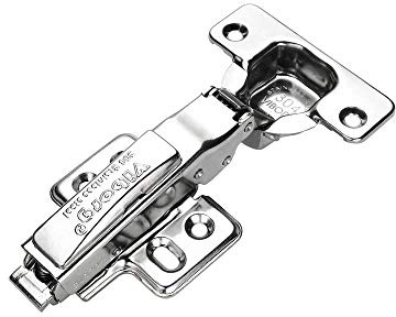 VIBORG (10 Pieces) 35mm Sus304 Stainless Steel Soft Close Self Closing Kitchen Cabinet Cupboard Wardrobe Door Hinge Hinges (Full Overlay)
