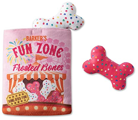Fringe Studio Hide & Seek Burrow plysch hundleksaksset, FUNZONE Bones (289211)