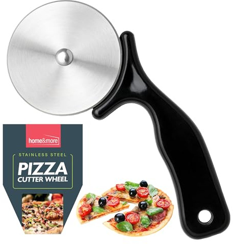 SOL 1pk Stainless Steel Pizza Cutter Wheel Sharp Rolling Blade for Easy Slicing Pies Flatbread Pastry Dough Comfortable Non Slip Handle Durable Kitchen Tool Home Cooking