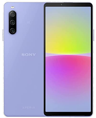 Sony Xperia 10 IV - 6 Inch 21:9 Wide OLED display - Triple Lens Camera - 3.5 mm audio jack - 5000mAh - 161g - SIM free - Dual SIM hybrid - Purple (Renewed)