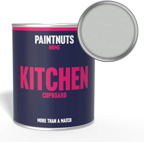 Paintnuts Kitchen Cupboard Paint - RAL-7035 - LIGHT GREY Gloss 250ml Tin