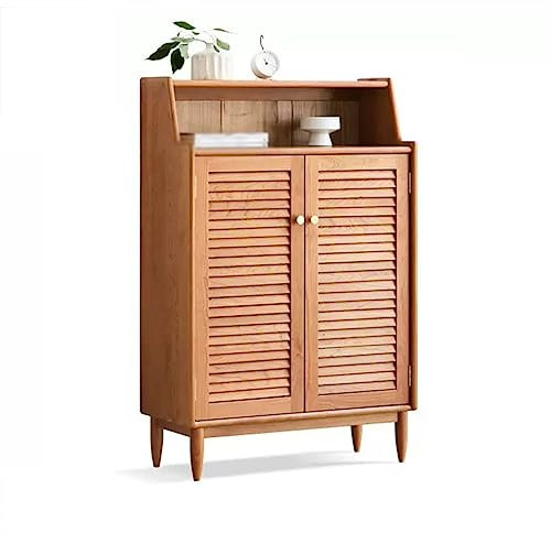 Zapatero Gabinete de zapatos de madera maciza Zapatero de entrada for el hogar Zapatero de madera de cerezo Hogar Sala de estar Almacenamiento de entrada Zapatero Zapatero for entrada Almacenamiento d