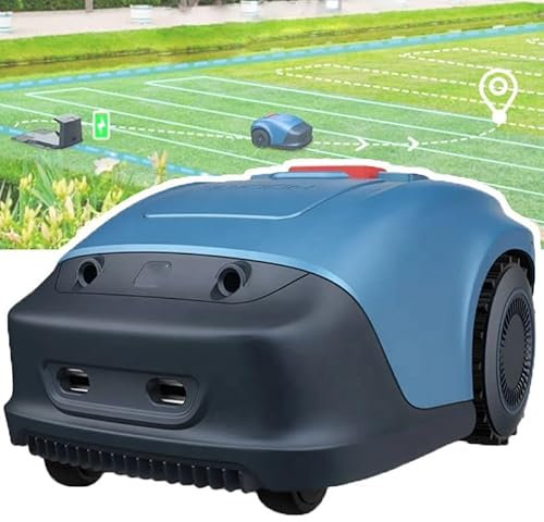 Fully Automatic Intelligent Lawn Mower, Lawn Robot, Garden Lawn Mower with Path Planning/Safety Protection Device/An-Ti-Theft System, for Lawns of up to 300 m²