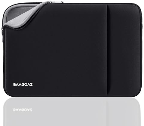 BAAGOAZ Laptop Tasche 11-13 Zoll MacBook Hülle Laptophülle, Schwarz | Schutzhülle Laptoptasche für 11,6 Zoll PC Notebook Chromebook, 13/13,3/13,6 MacBook Neo/Pro/Air Chip M5 M4 M3 M2 M1 A18 Pro