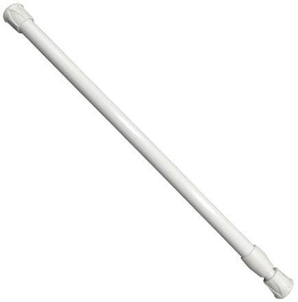 Denash Adjustable Tension Rod, 30-50cm Extendable Curtain Poles Shower Curtain Rail,No Drilling Rustproof Spring Small Tension Rod for Kitchen, Cupboard, Wardrobe