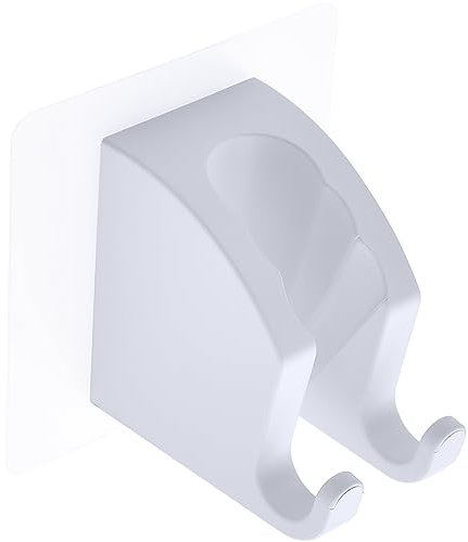 JONKEAN Duschbrause Halterung, Verstellbarer Handbrause Halterung Ohne Bohren, Stark Haftender Duschhalterung, Duschkopfhalterung Ohne Bohren, Wasserdichter Brausehalterung (Weiß, 1 Stück)