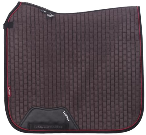 LeMieux Schabracke Suede Square Dressur Dunkelgrau - Dressur Full/WB