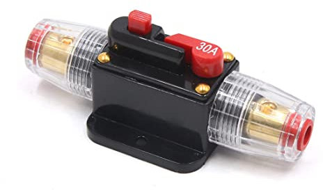 CAAUYXZW Support de fusible de disjoncteur de Style AGU d'amplificateur stéréo Audio 30A for Voiture Automatique
