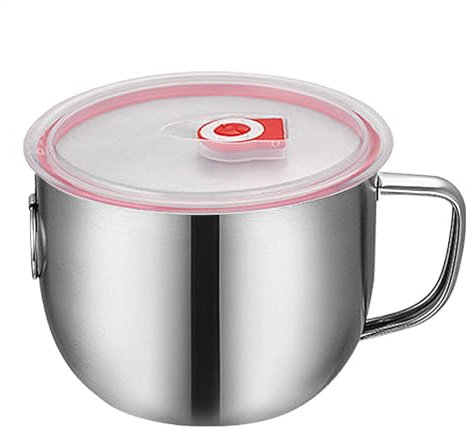 Fetttrenner, Edelstahl Soßensieb und Fettabscheider mit Deckel, Küchenhelfer, Fleischsieb für Fett mit Griff, Entfernen Sie überschüssiges Öl aus Suppe oder Lebensmitteln, Ölabscheider zum Kochen