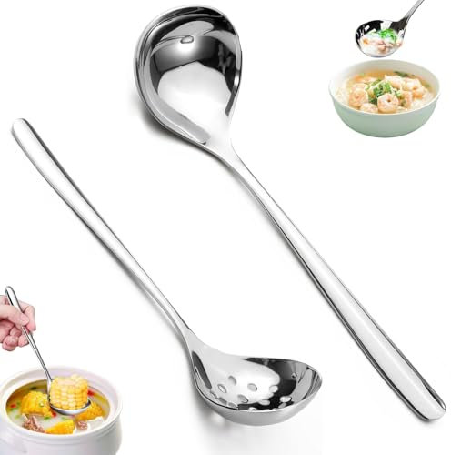 Yistoi Mestolo, Mestolo E Mestolo Per Zuppa, Mestolo In Acciaio Inox, Cucchiaio Da Portata Di Zuppe E Stufati, Lavabile In Lavastoviglie, Per Cucinare In Cucina