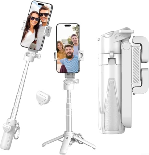 Mini treppiede tascabile 3 in 1, mini treppiede portatile con telecomando, per scattare foto, treppiede per selfie regolabile a 360°, supporto estensibile per telefono cellulare, supporto rimovibile