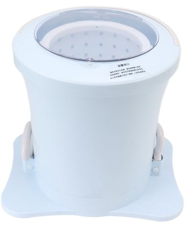 Denash Main au Déshydrateur du Manuel du Cordon pour les Petits Vêtements, Sous-vêtements, Chaussettes, Serviettes, Mini Déshydrateur Portable avec Panier Amovible pour un Nettoyage Facile (BLUE)