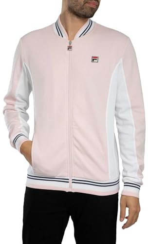 Fila Uomo Giacca Da Baseball Settante, Pale Lilac/White/Navy, L