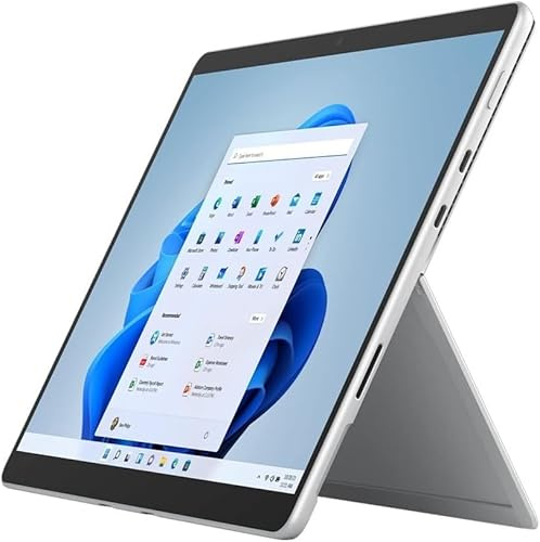 Microsoft Surface Pro 8 Tablet 13 Intel Core i7-1185G7 16GB RAM 256GB SSD, Windows 11 Pro, Platino (Ricondizionato)