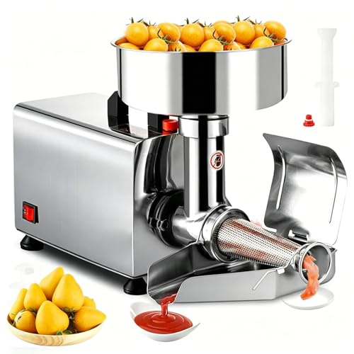 Macchina elettrica per salsa di pomodoro, colino per frutta commerciale e macchina per marmellata, dispositivo di macinazione alimentare da 450 W per bacche, perfetto per uso in cucina