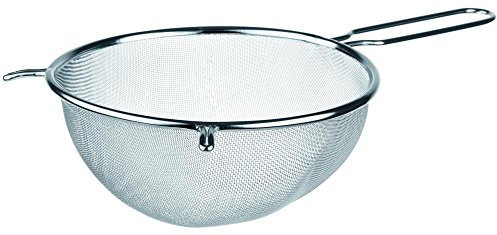 APS 74702 Edelstahl-Sieb, Feines Netz mit 6 Löchern pro cm2, Ø 18 x 7.5 cm