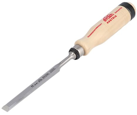 Stubai 353004 Scalpello in Acciaio, Manico in Legno, 10 mm