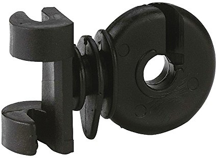 Kerbl 100 Stück Zusatzisolator für Ovalstahlpfahl Weidezaunzubehör Elektrozaun