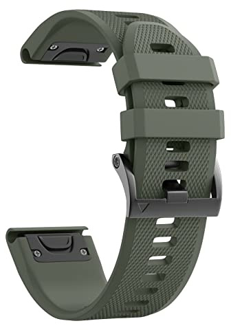 Fenix 5X Plus/Fenix 6X Schnellverschluss-Armband, weiches Silikon-Ersatzband, Sicherheits-Schnallenband, Uhrenarmband für Garmin Fenix 5X / Fenix 5X Plus/Fenix 3 / Quatix 3 / D2 Delta PX