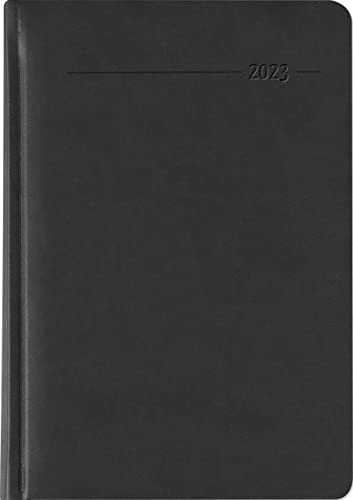 Wochenplaner Tucson schwarz 2023 - Büro-Kalender A5 - Cheftimer - black - 1 Woche 2 Seiten - 128 Seiten - Tucson-Einband - Alpha Edition