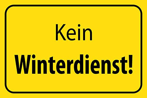 Aus Holz 20x30cm Kein Winter Dienst Hinweisschild Gefahren Tafel