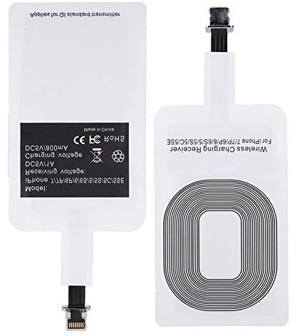 Ricevitore di Ricarica Wireless Qi, Adattatore per Caricabatterie Wireless da 5 V 1000 MAh, Plug and Play Modulo Ricevitore Qi a Ricarica Rapida per Android per Telefono IOS (Mela)