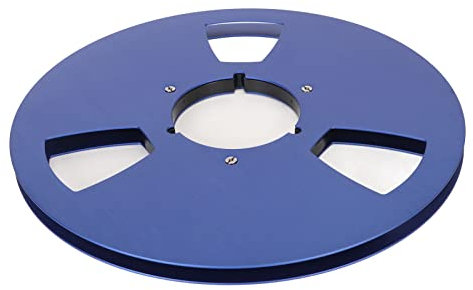 Carrete de Cinta Vacío, Carrete de Recogida de Aleación de Aluminio Vacío de 10 Pulgadas, 1/4, 3 Agujeros, Cubo Pequeño para Accesorio de Grabadora de Cinta de Carrete a Carrete