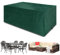 Funshot Juego de fundas para muebles de jardín, fundas de mesa de jardín, impermeables, fundas para muebles de exterior, fundas impermeables para mesa y sillas, juego de sofá de ratán, anti-UV, verde,