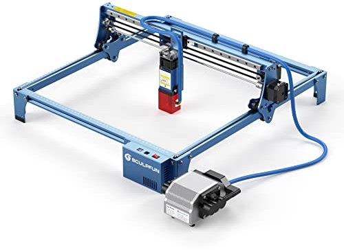 SCULPFUN S10 Laser Graviermaschine mit Air Assist,10W Ausgangsleistung Lasermodul, 0.01mm Industriequalität Gravurgenauigkeit Laser Cutter, Lasergravierer für Holz, Metall, Glas, 410 * 400mm