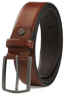 FENIX NEW YORK Gürtel Herren Farbe Desert Cognac Größe 125 cm, nickelfreie Schnalle 35 mm breit, nachhaltiger, kürzbarer & verstellbarer Herrengürtel, perfekt für Anzug & Jeans