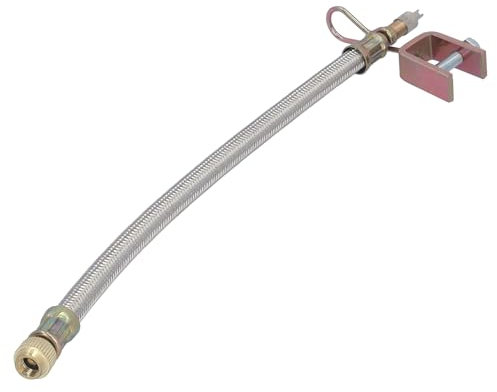 SAMETRUCK Ventilverlängerung 350mm lang flexibel Metall LKW PKW Auto Reifen Ventil Adapter