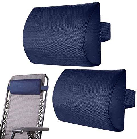 Cojín cervical, cojín para tumbonas, Cojines para tumbonas, Cojines para sillas, Muebles de jardín, cojín de Viaje, cojín cervical con Banda elástica para el Cuello, Accesorio para Tumbona