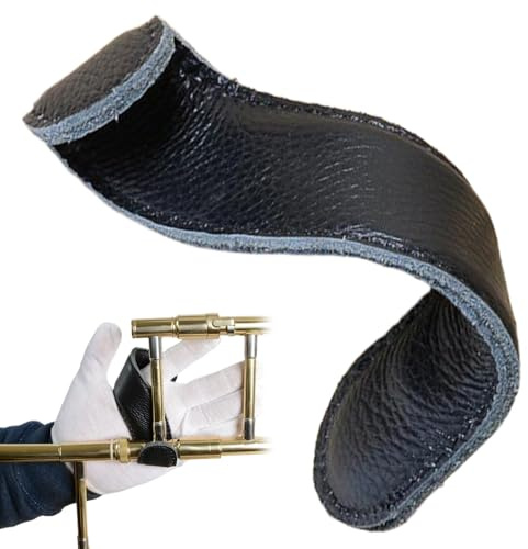 Trombone Accessories, Trombone Accessories, S-Shape Trombone Grips Wrap Supports, Leather Wear-Resistant Portable Trombone Hand Strap Musician Gifts, Trombon