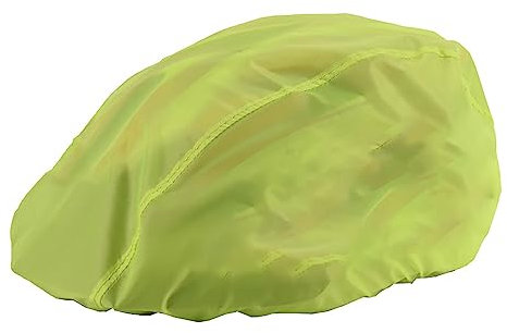 Tbest Fahrradhelm-Überzug, Wasserdichter Fahrradhelm-Überzug, Helm-Regenschutz, Reflektierender Schutzhelm-Überzug (Leuchtendes Grün