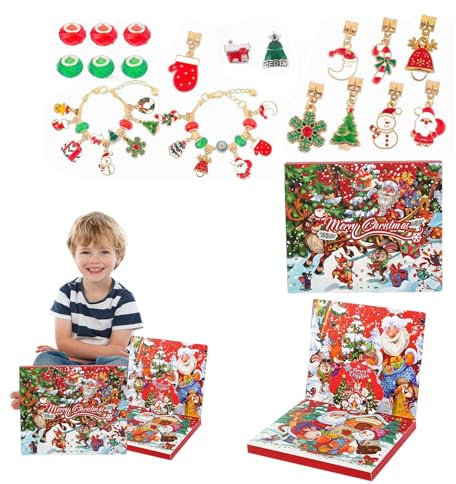 Weihnachts-Adventskalender Countdown-Kalender - Countdown Advent Schmuckkästchen, 2024 Weihnachts-Countdown-Kalender-Set für Mädchen, Kinder, Frauen, Erwachsene