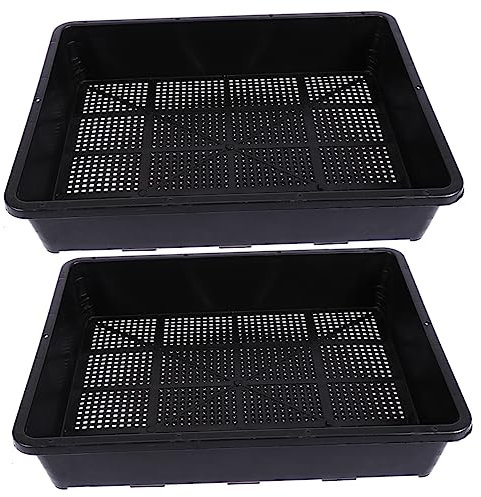 Kisangel 2pezzi Vassoio Germinazione per per Semenzaio Densamente Traspirante e Coltivazioni Indoor