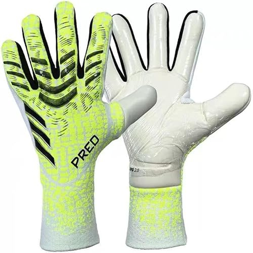 HISTARSTORE5 Guantes de portero de fútbol, guantes de entrenamiento de portero, agarre fuerte, antideslizantes y transpirables para adultos y niños