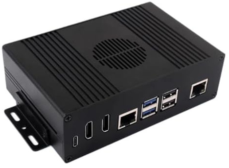 Cassa PCIE di Gigabit Ethernet di recinzione del metallo per il piccolo computer al raffreddamento dell'adattatore di rete e doppio display al caso dell'adattatore di Ethernet