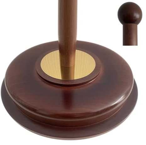 Pied avec mât et épandeur en bois laqué couleur foncée avec détails dorés. Hauteur 235cm. Idéale pour drapeaux d’intérieur, bureaux et salles de réunion. Code B3