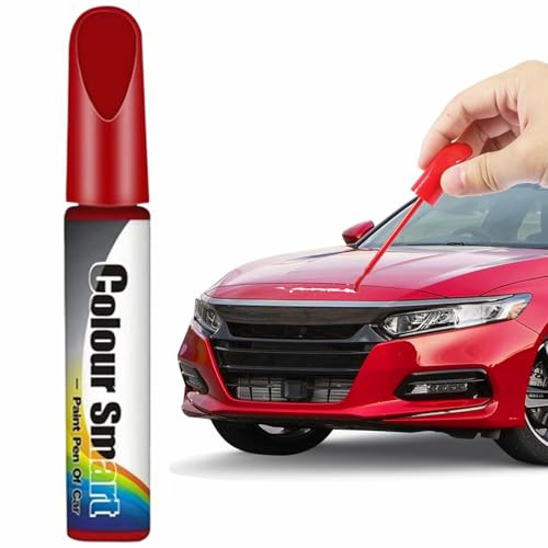 TUKNN Lackstift Auto, Kratzer Entferner Auto, Lack Reparatur, Car Scratch Remover, Kratzer Reparatur Stift, Lackstifte für Autokratzer, Perfekte Deckkraft und Schnelle Trocknung (Rot - 1 Stück)
