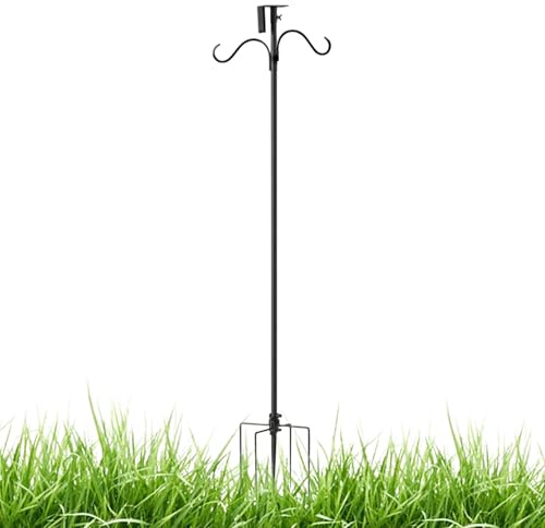 Juego de construcción de Barras para de pájaros, Columna de alimentación para pájaros Ajustable para Exteriores, Soporte Decorativo Ajustable para Luces solares, campanillas de Viento
