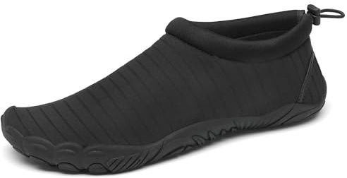 Mishansha Zapatos de Agua Hombre Mujer Zapatillas Playa Secado Rápido Calzado Surf Acuàticos Deporte Negro B 43 EU
