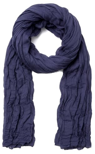 Van Der Rich ® - Sciarpa Plissettata Leggera Foulard Estivo Accessorio Moda - Donna Uomo